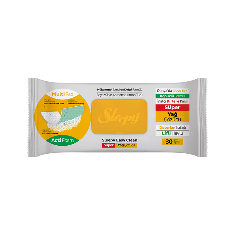 دستمال چربی‌زدا اسلیپی Sleepy Easy Clean بسته 30 عددی
