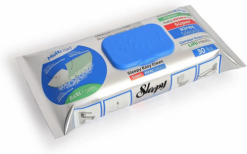 دستمال مرطوب جرمگیر و رسوبزدای اسلیپی مدل Easy Clean Super Kireç Sökücü بسته ۳۰ عددی