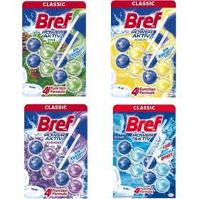 بوگیر توپی توالت فرنگی برف (Bref) بسته 8 عددی