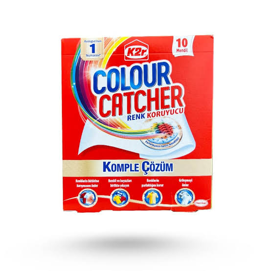 دستمال ضد اختلاط رنگ لباس K2r مدل Colour catcher بسته 10 عددی